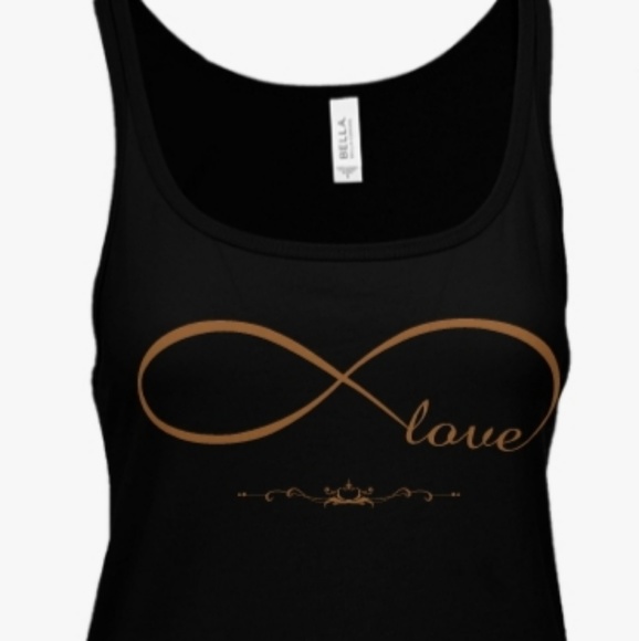 Popula Clothing Tops - Black Infinity Love Tank